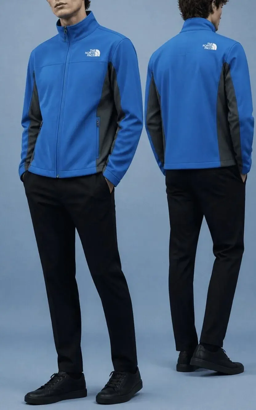 The North Face Swartberg Jack T183 Soft Shell Jacket Blue Mens Size L $210